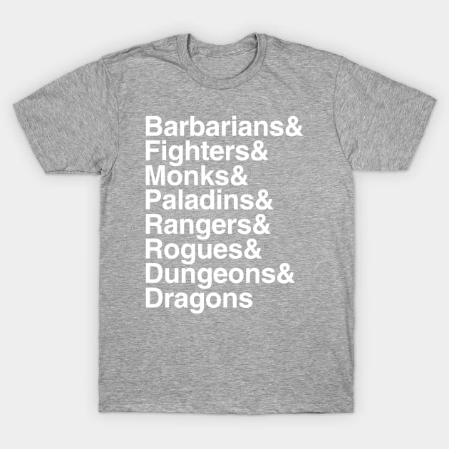 DnD Physical Classes! T-Shirt by MysticTimeline